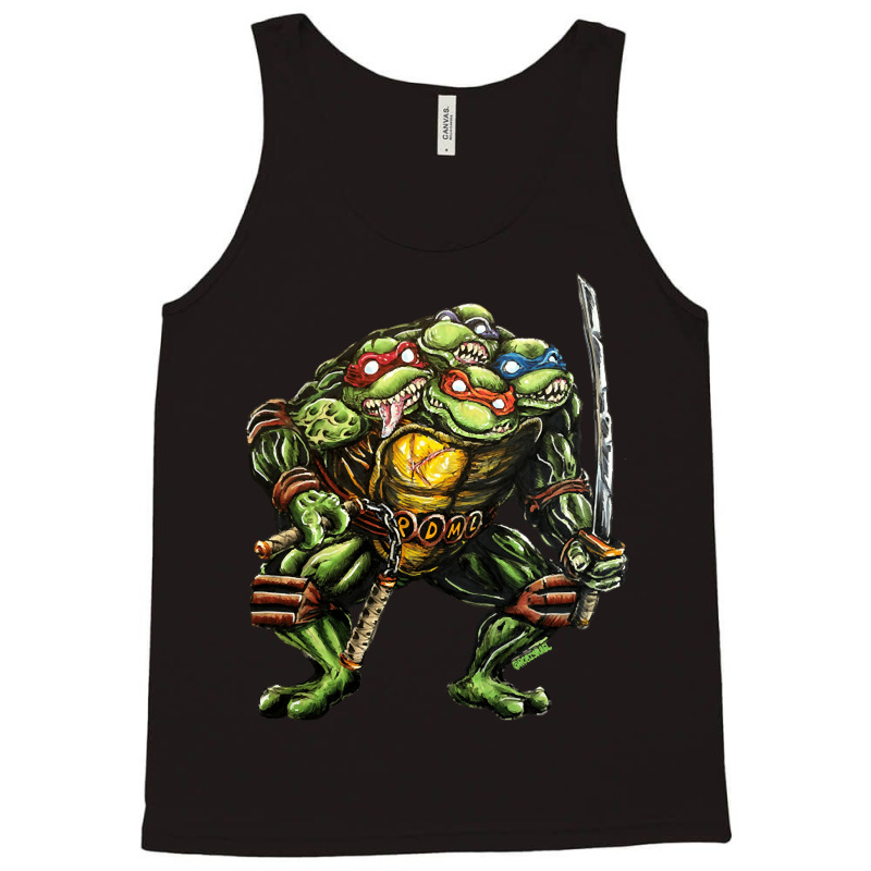 Turtle Monster, Turtle Green Monster, Turtle Green, Turtle Monster Lov Tank Top | Artistshot