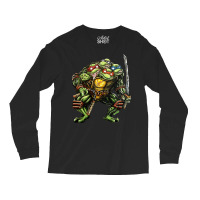 Turtle Monster, Turtle Green Monster, Turtle Green, Turtle Monster Lov Long Sleeve Shirts | Artistshot