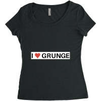 90s I Love Grunge Music Women's Triblend Scoop T-shirt | Artistshot