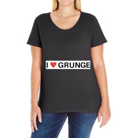 90s I Love Grunge Music Ladies Curvy T-shirt | Artistshot