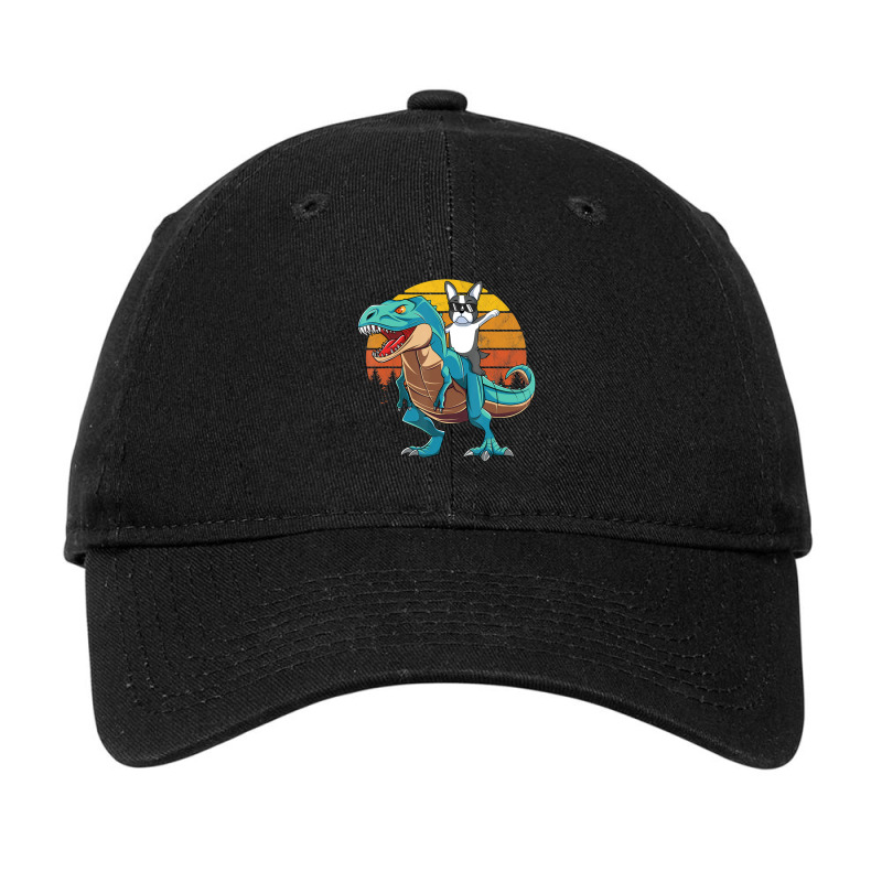 Boson Errier Dog Riding Dinosaur Rex Boys Adjustable Cap by Konlasa6638 | Artistshot