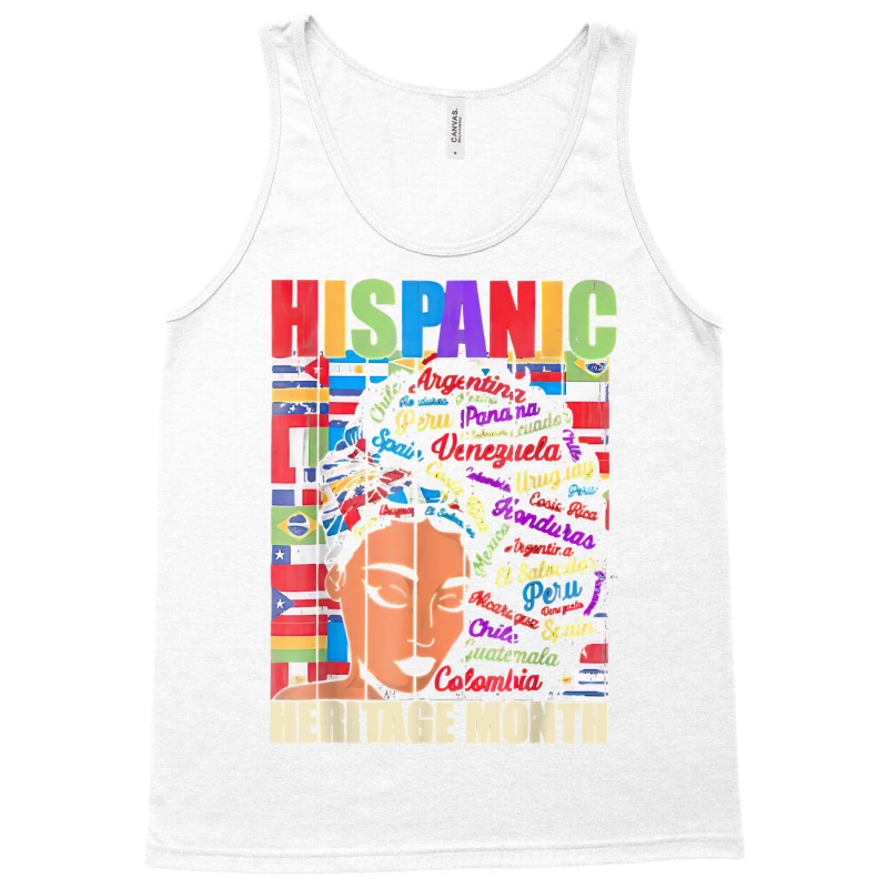 Hispanic Heritage Month Latin Country Flags T Shirt Tank Top by cm-arts | Artistshot