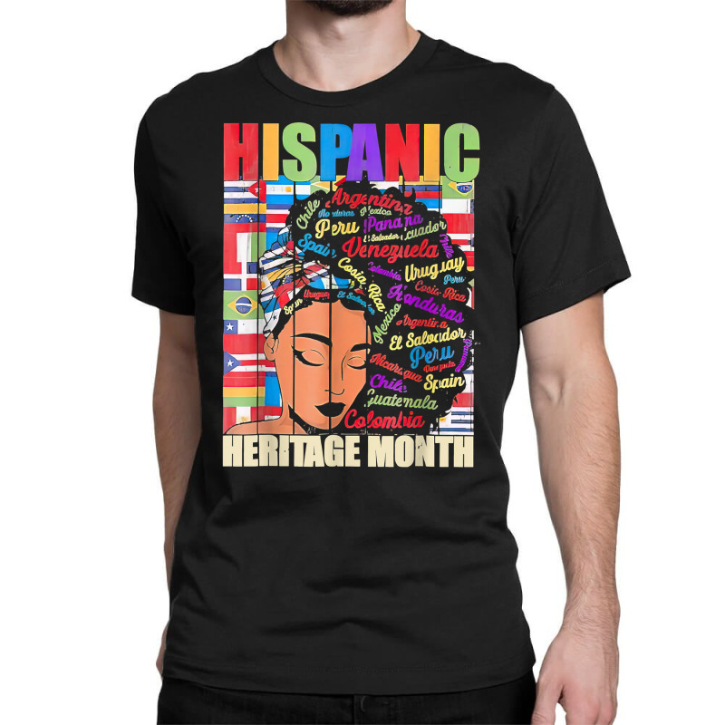 Hispanic Heritage Month Latin Country Flags T Shirt Classic T-shirt by cm-arts | Artistshot