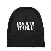 Big Bad And Wolf Funny Wolves Baby Beanies | Artistshot