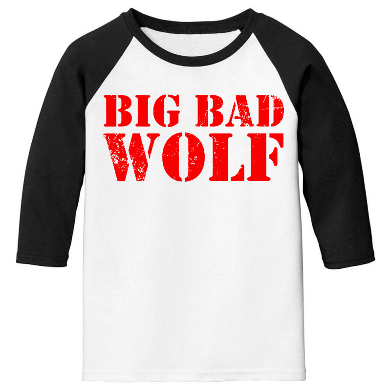 Big Bad And Wolf Funny Wolves Youth 3/4 Sleeve by GassPoll | Artistshot