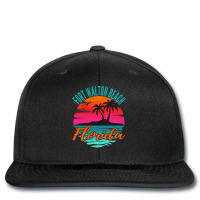 Fort Walton Beach Florida Palm Tree Island Pink Sunset Pullover Hoodie Printed Hat | Artistshot