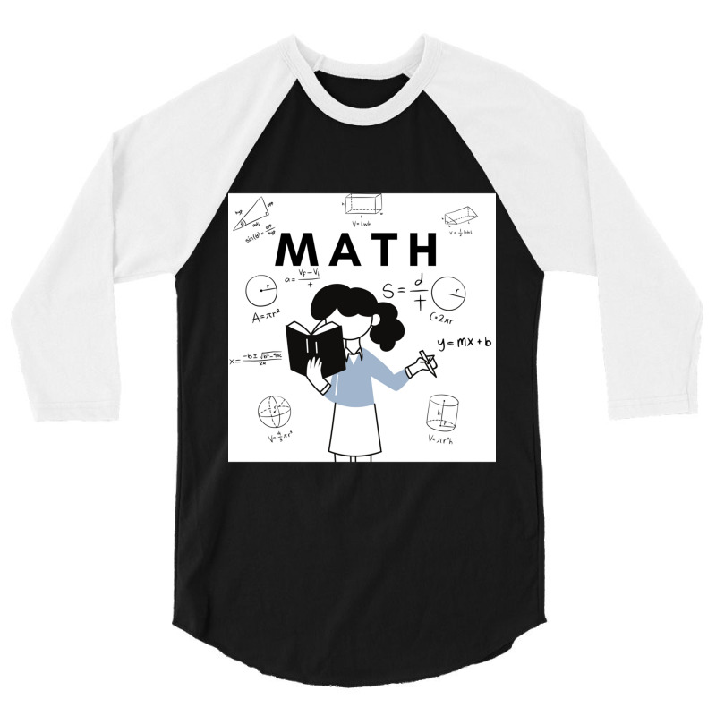 School Subject Maths 3/4 Sleeve Shirt | Artistshot