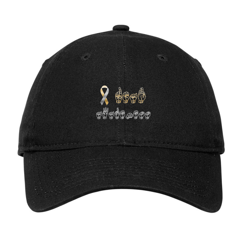 Asl American Sign Language Deaf Awareness Adjustable Cap by Bertrand Angulo | Artistshot