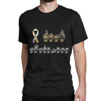 Asl American Sign Language Deaf Awareness Classic T-shirt | Artistshot