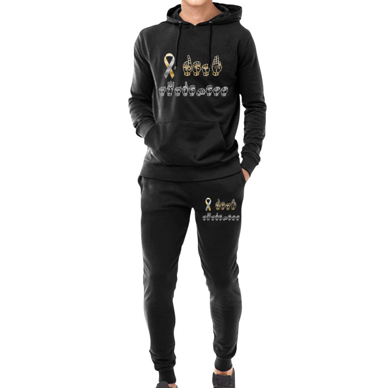 Asl American Sign Language Deaf Awareness Hoodie & Jogger set by Bertrand Angulo | Artistshot