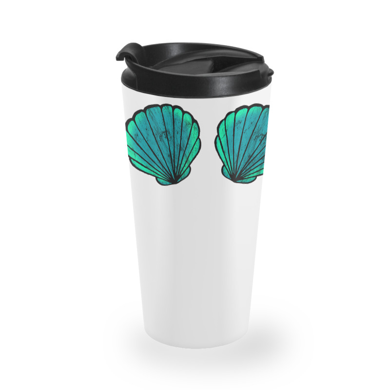 Seashell Mermaid Brassiere Bikini Bra Clam Shell T Shirt Travel Mug | Artistshot