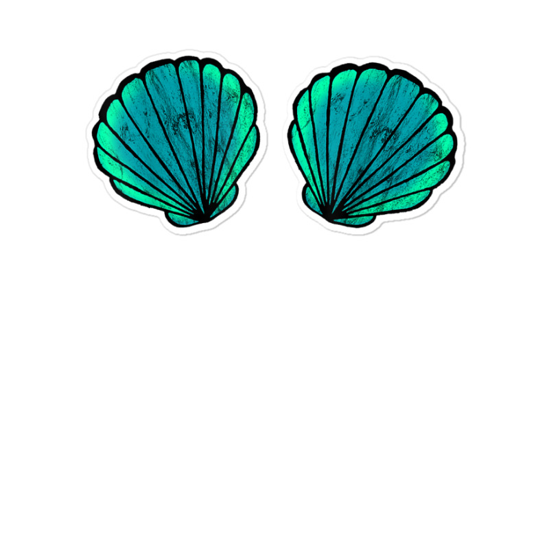 Seashell Mermaid Brassiere Bikini Bra Clam Shell T Shirt Sticker | Artistshot