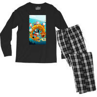 Play Dragon With Duck Tales Friends Men's Long Sleeve Pajama Set | Artistshot