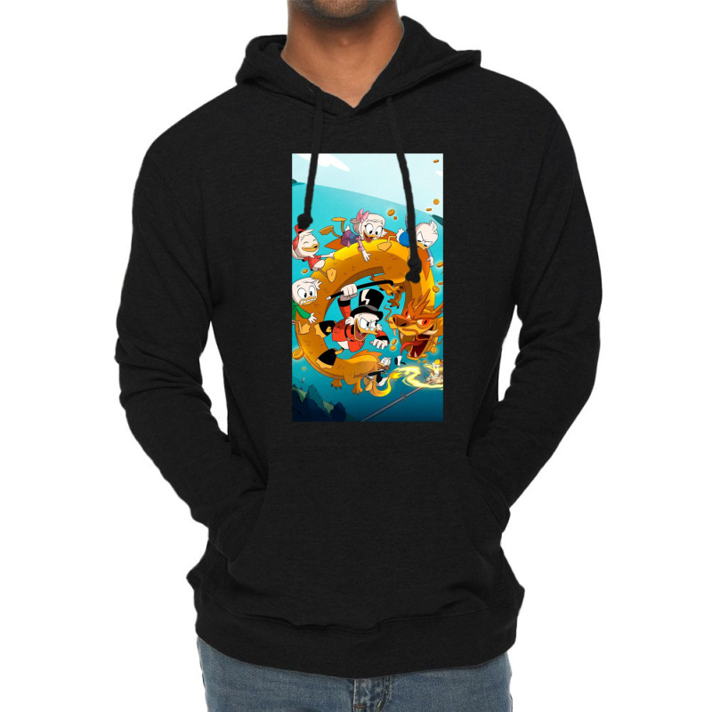 Play Dragon With Duck Tales Friends Lightweight Hoodie by MOSESWOODSS | Artistshot