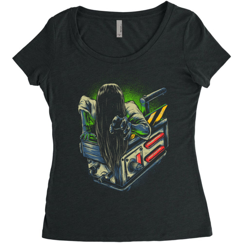 Trapped Ghost Women's Triblend Scoop T-shirt by cm-arts | Artistshot