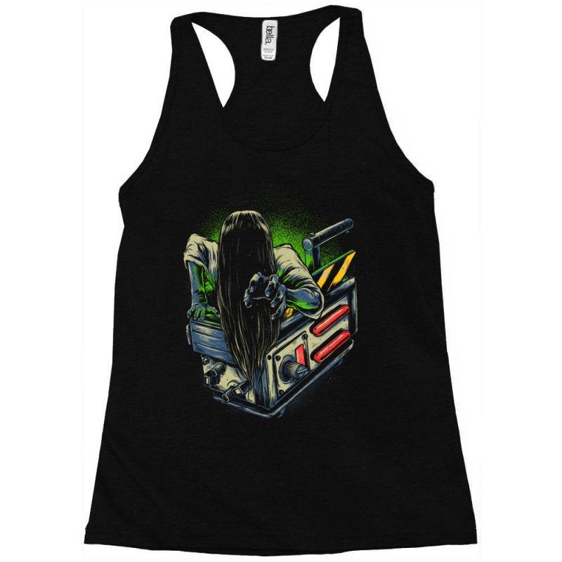 Trapped Ghost Racerback Tank by cm-arts | Artistshot