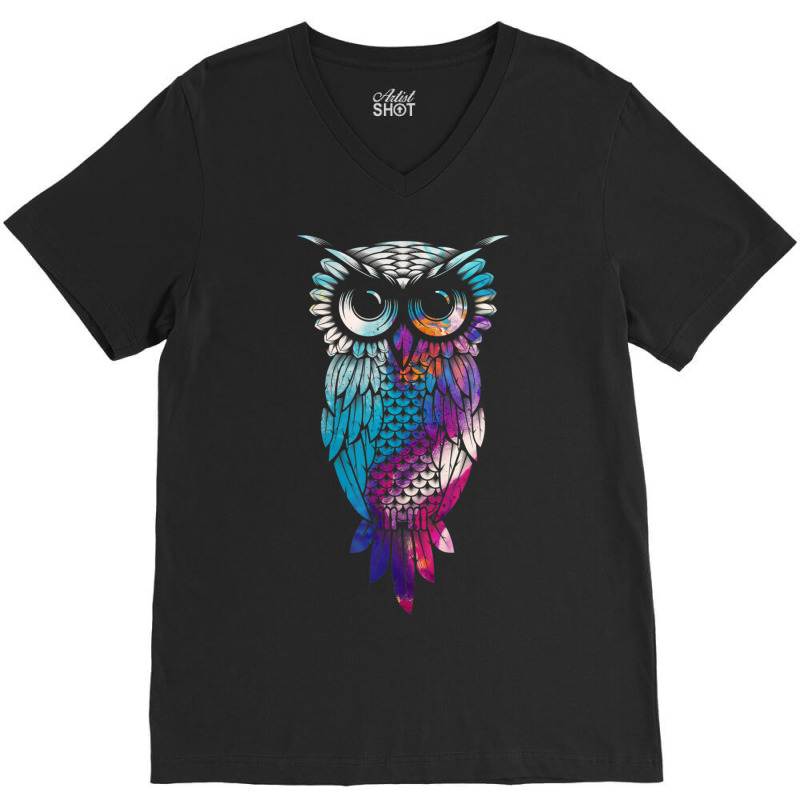 Bird Nature Animal Lover Owl V-Neck Tee by Kanmopsuk45 | Artistshot