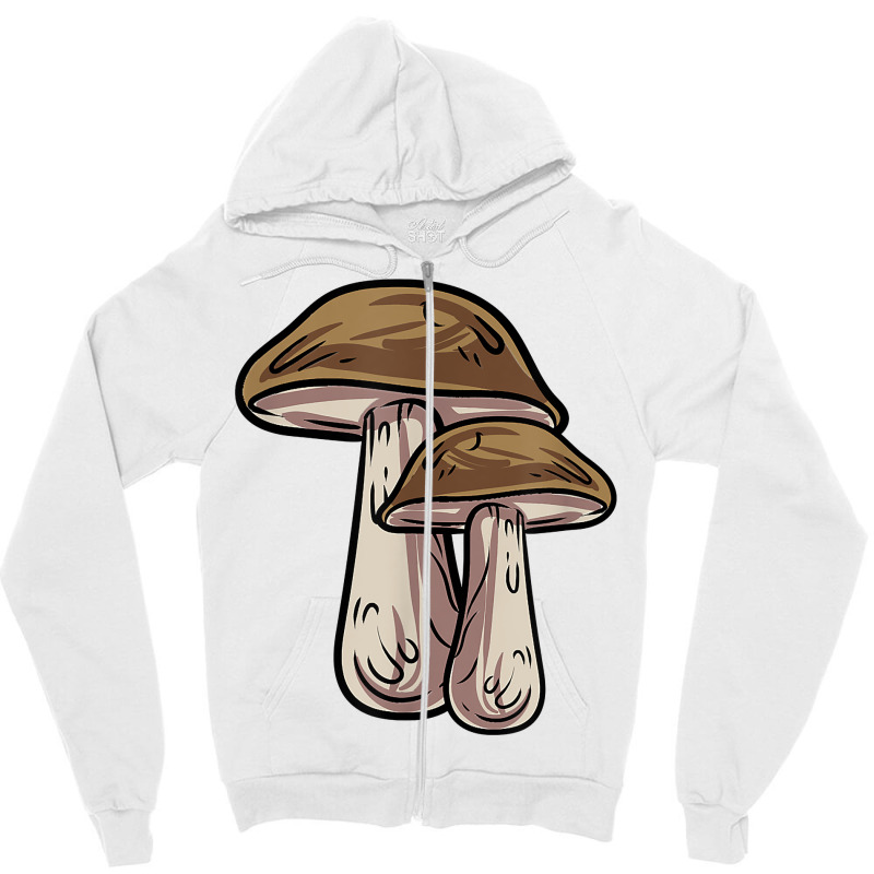 Mycologist Mushrooms Shroomz T Shirt Zipper Hoodie by cm-arts | Artistshot