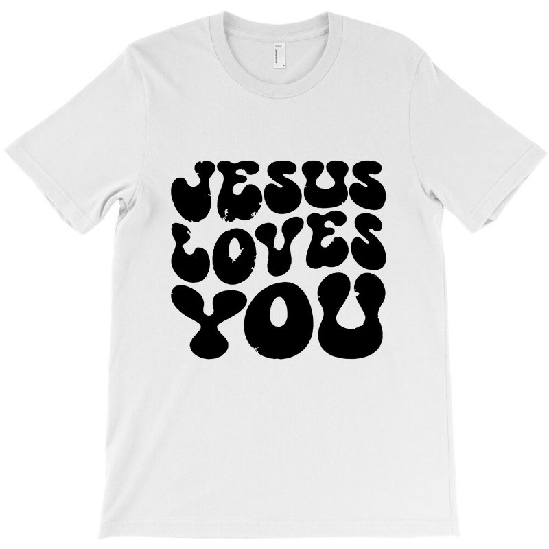 Vintage Retro Jesus Loves You Christian T-shirt | Artistshot