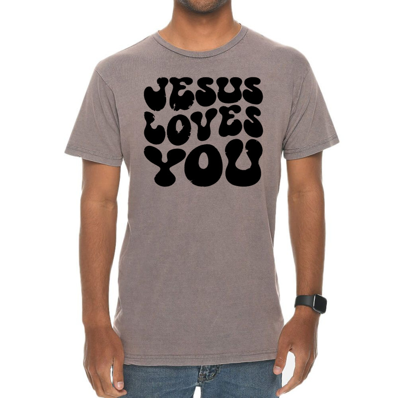 Vintage Retro Jesus Loves You Christian Vintage T-shirt | Artistshot