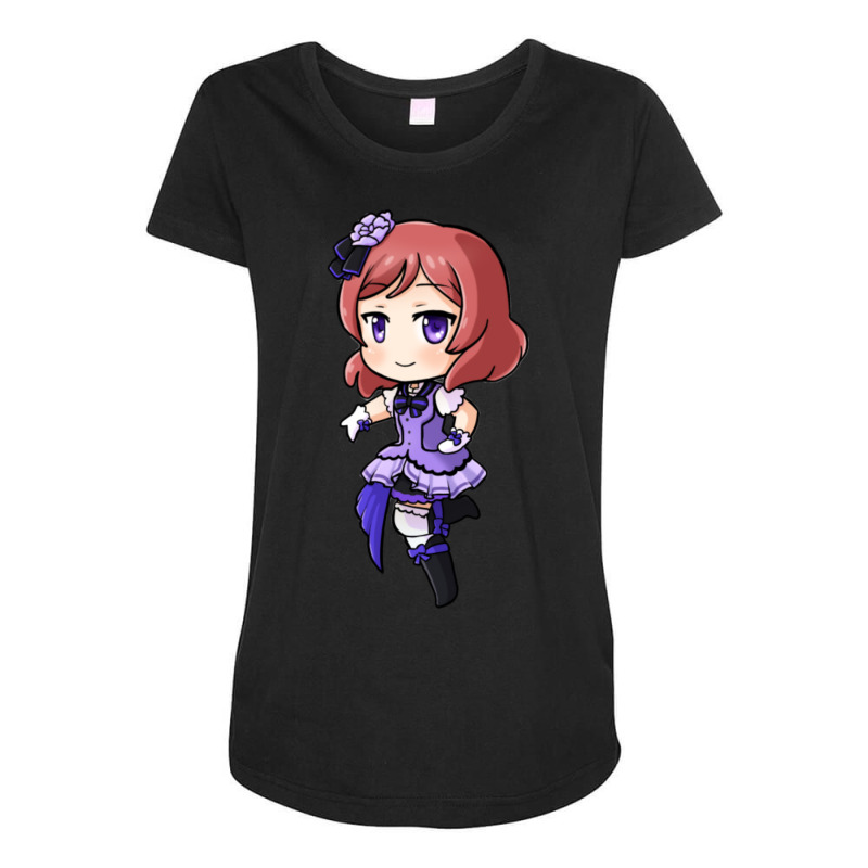 Maki Nishikino Chibi Maternity Scoop Neck T-shirt by Kuwannin528 | Artistshot