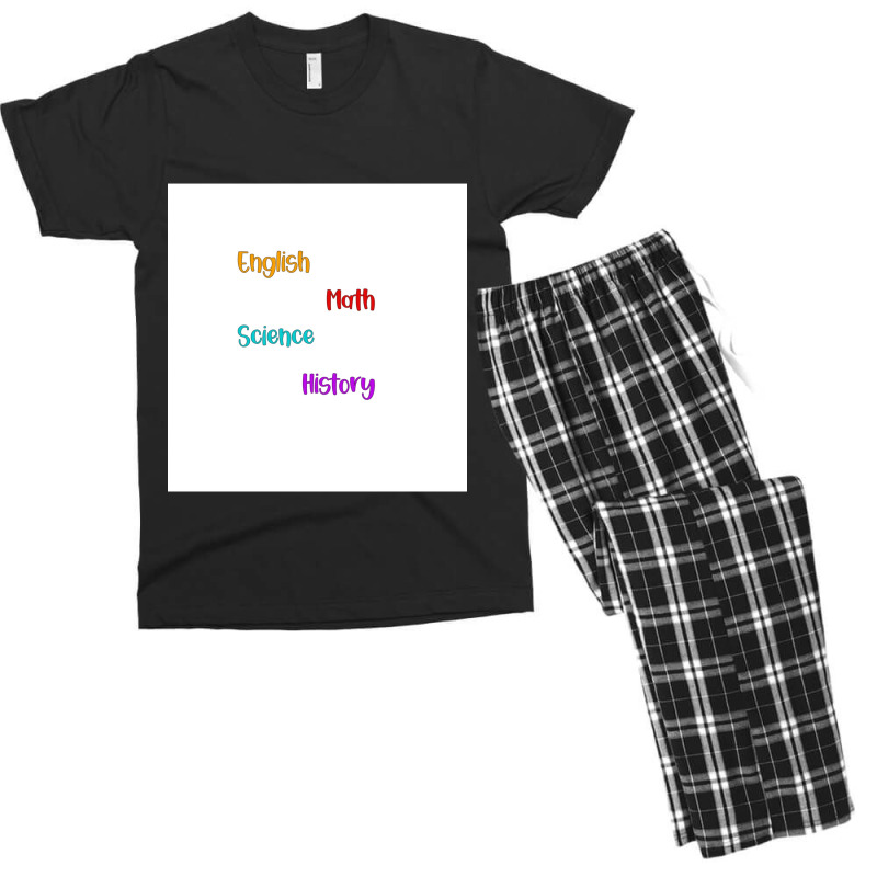 Subject Labels  Pack Chiffon Top Men's T-shirt Pajama Set | Artistshot