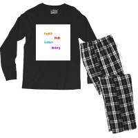 Subject Labels  Pack Chiffon Top Men's Long Sleeve Pajama Set | Artistshot