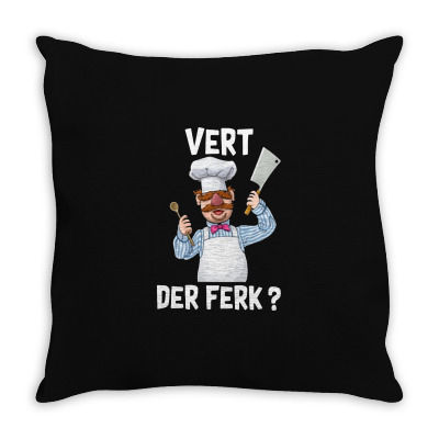 Vert Der Ferk   The Swedish Chef Throw Pillow Designed By Cahyorin