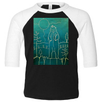 Talking With Creator, Bear Talking With Creator, Meditation, A Peacful Toddler 3/4 Sleeve Tee | Artistshot