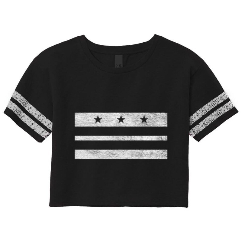 District Of Columbia Flag Washington D.c. Pullover Hoodie Scorecard Crop Tee by cm-arts | Artistshot