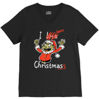 Grinch Hates Christmas, Grinch Hate Christmas, Grinch Hates, Christmas V-neck Tee | Artistshot