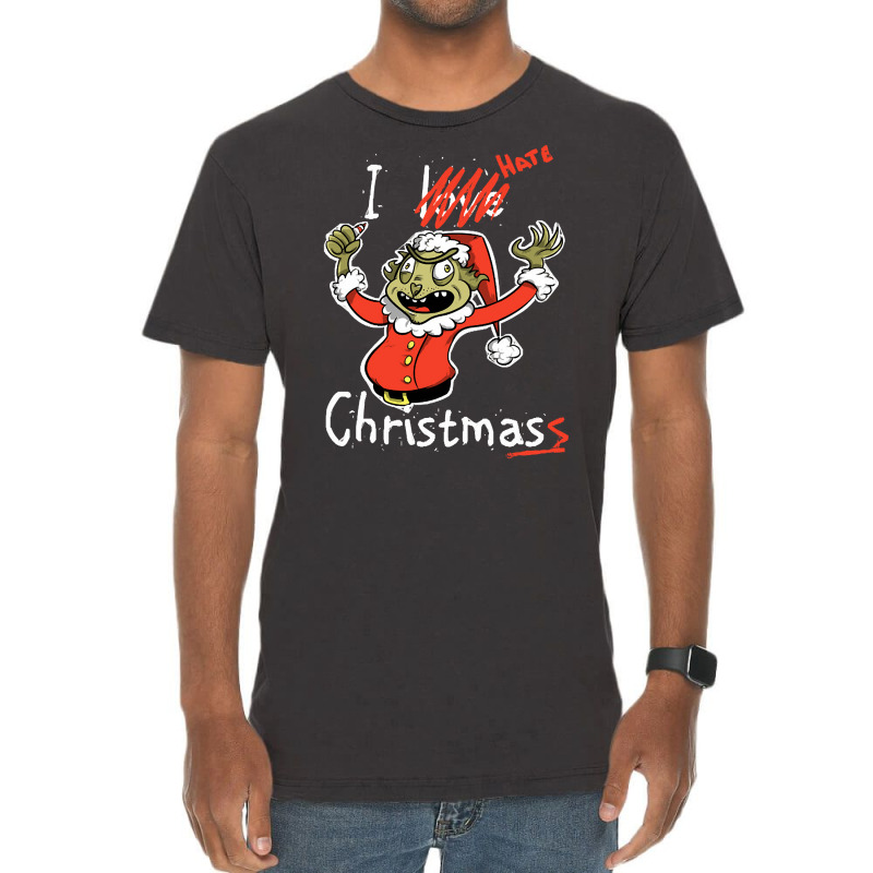 Grinch Hates Christmas, Grinch Hate Christmas, Grinch Hates, Christmas Vintage T-Shirt by SHKUNLUD | Artistshot