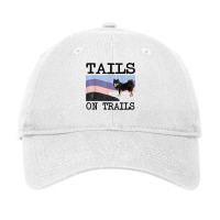 Finnish Lapphund Tails On Trails Funny Dog Hiking T Shirt Adjustable Cap | Artistshot