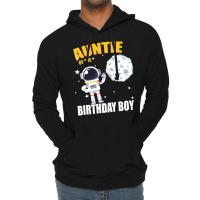 Auntie Of The Astronaut Birthday Boy Matching Lightweight Hoodie | Artistshot