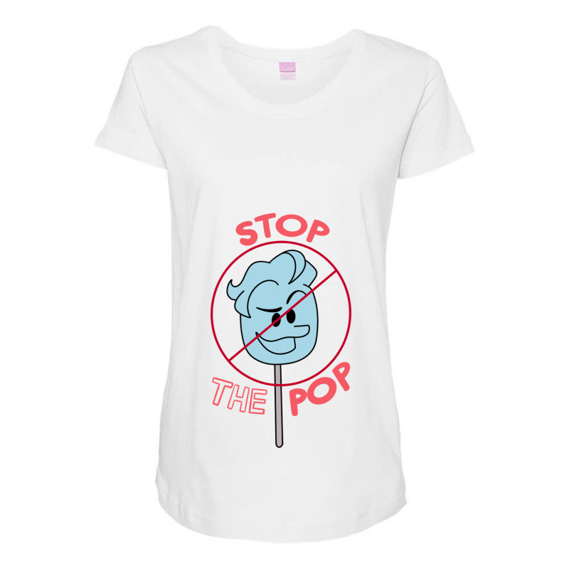 Stop The Pop Maternity Scoop Neck T-shirt by MOSESWOODSS | Artistshot