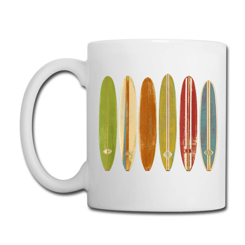 Longboard Surfboards Vintage Retro Style Surfing T Shirt Coffee Mug | Artistshot