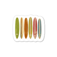 Longboard Surfboards Vintage Retro Style Surfing T Shirt Sticker | Artistshot