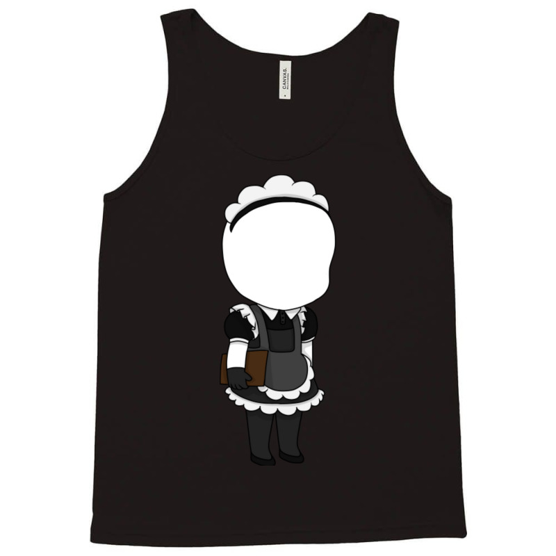 Slenderman Maid Chibi Tank Top | Artistshot