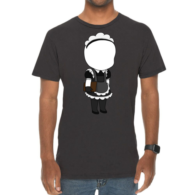 Slenderman Maid Chibi Vintage T-shirt | Artistshot