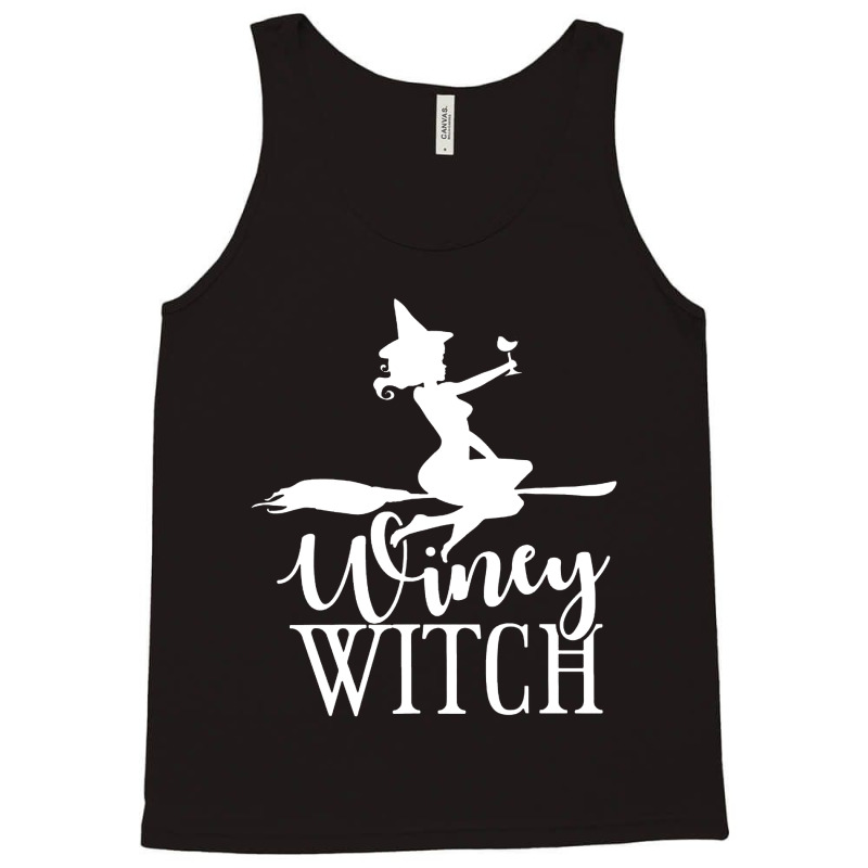 Winey Witch Funny Adult Tank Top | Artistshot