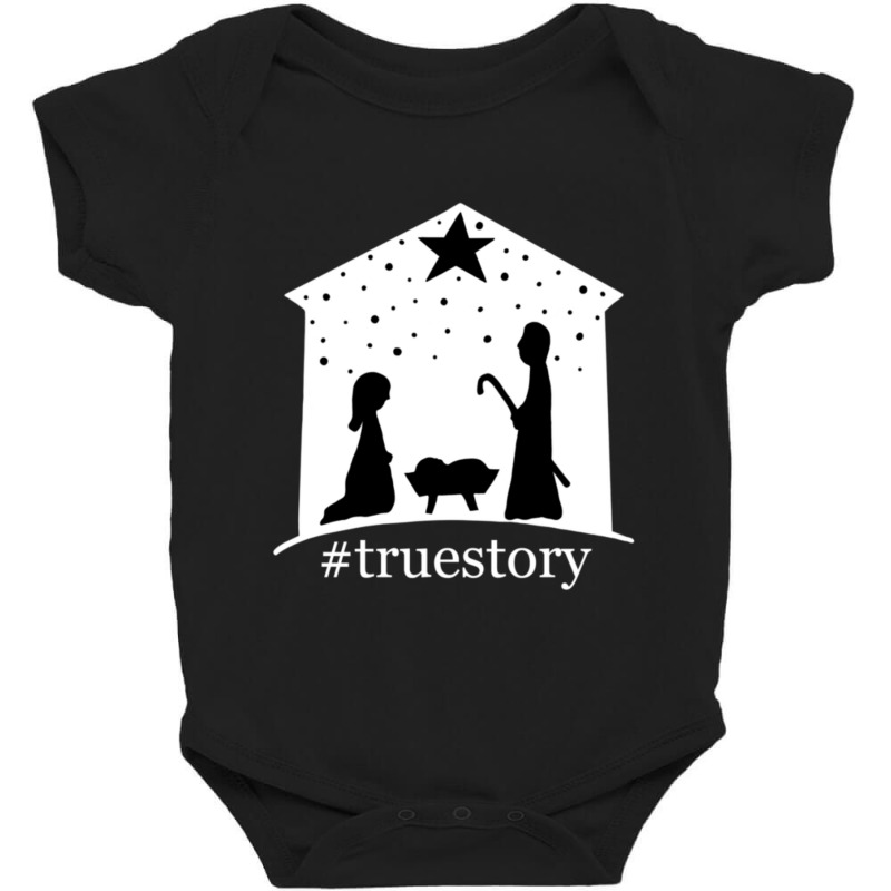 Christmas True Bible Story #truestory Birth Jesus Religious Baby Bodysuit by thangdinhsinhelf | Artistshot