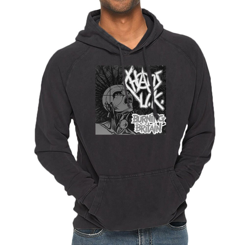 Chaos Uk- Burning Britain Vintage Hoodie | Artistshot