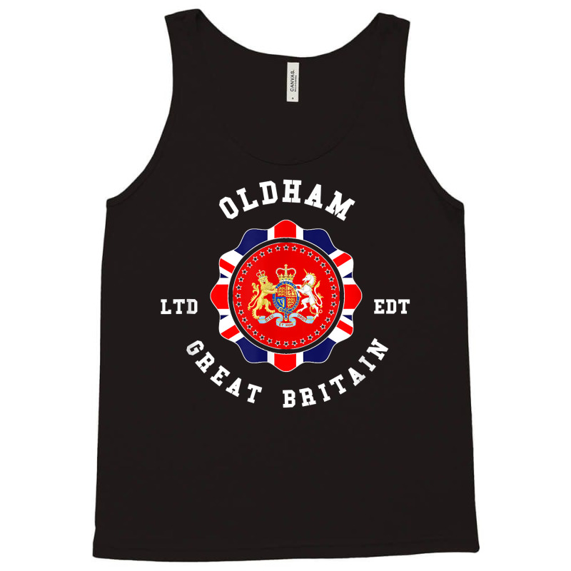 Oldham Great Britain British Pride Vintage T Shirt Tank Top | Artistshot