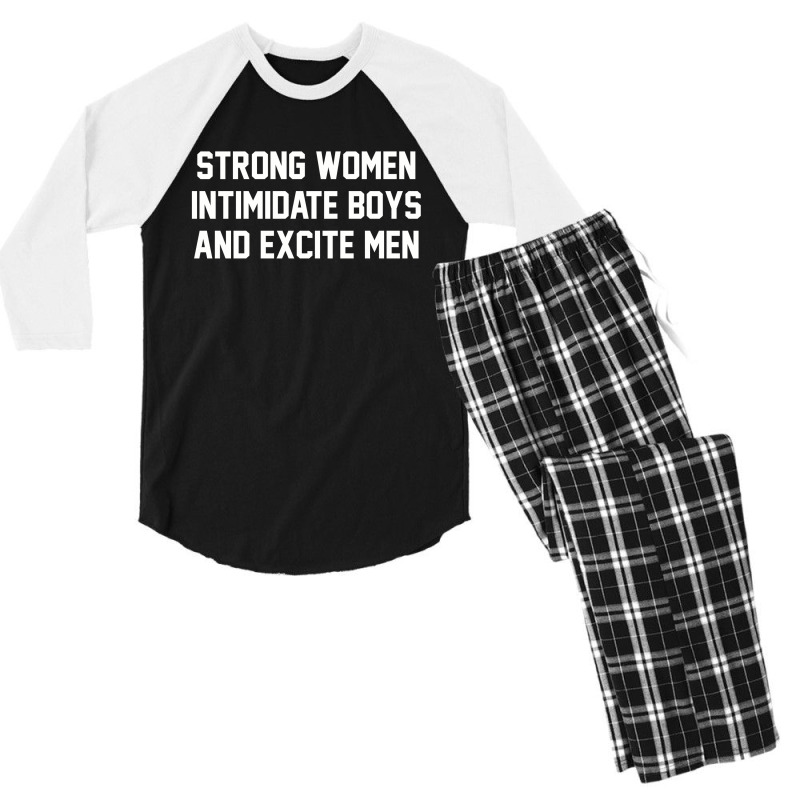 Strong Women Intimidate Boys And Excite Men 02 [tb] Men's 3/4 Sleeve Pajama Set by cm-arts | Artistshot