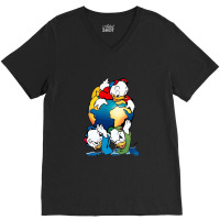 Duck Tales Characters V-neck Tee | Artistshot