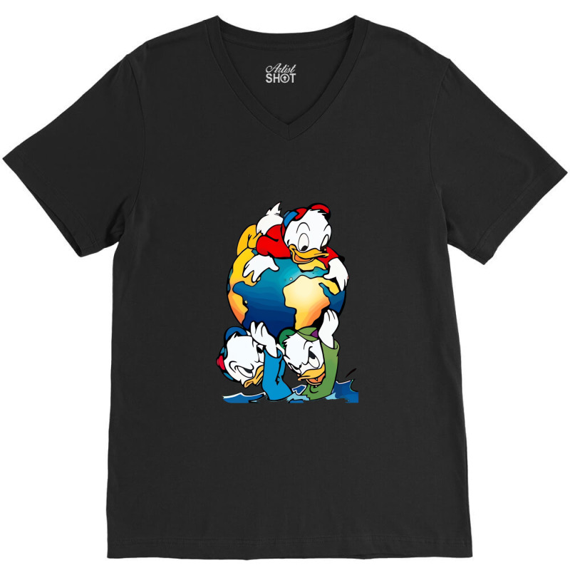 Duck Tales Characters V-neck Tee | Artistshot