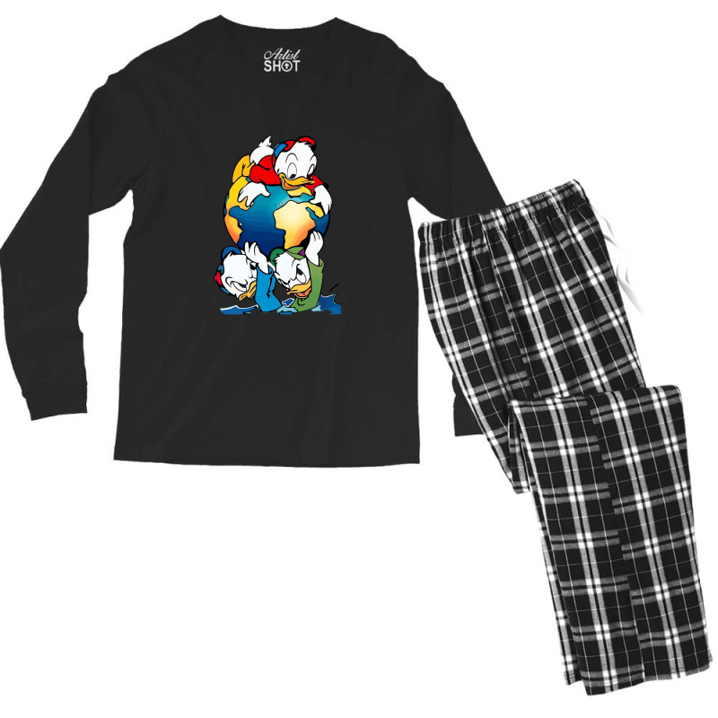 Duck Tales Characters Men's Long Sleeve Pajama Set | Artistshot