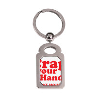 Crap Your Hands Silver Rectangle Keychain | Artistshot