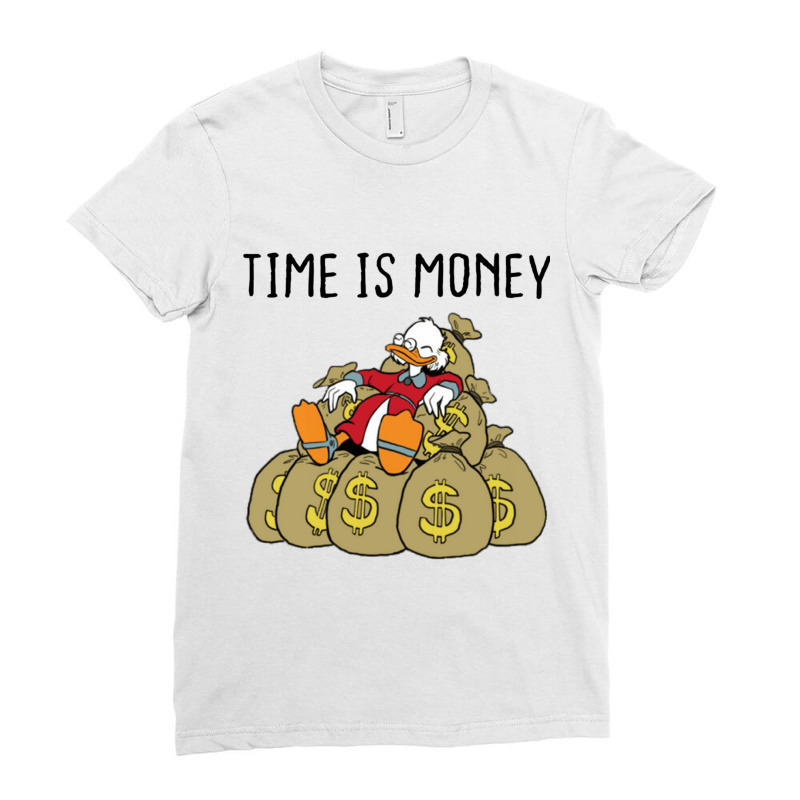 Time Is Money Scrooge Ladies Fitted T-Shirt by MOSESWOODSS | Artistshot