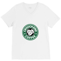 Crouch End Coffee V-neck Tee | Artistshot